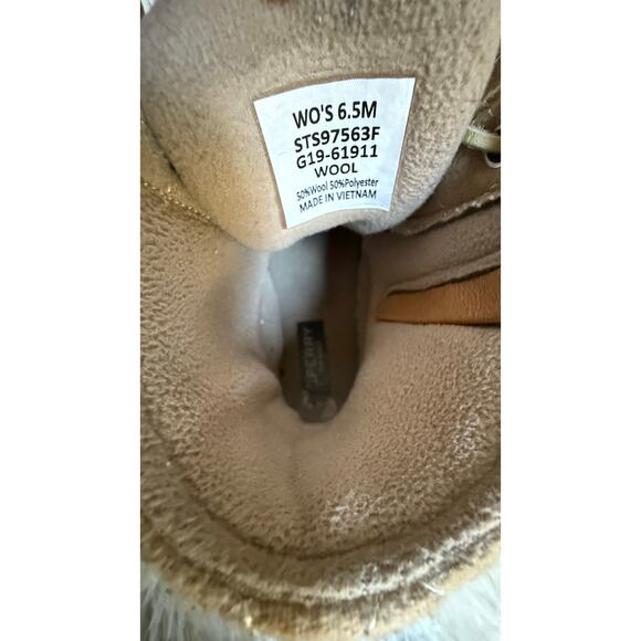 Sperry Saltwater Short Rain Boots Wool Quilt Oyster – Women’s 6.5 - Picture 9 of 9